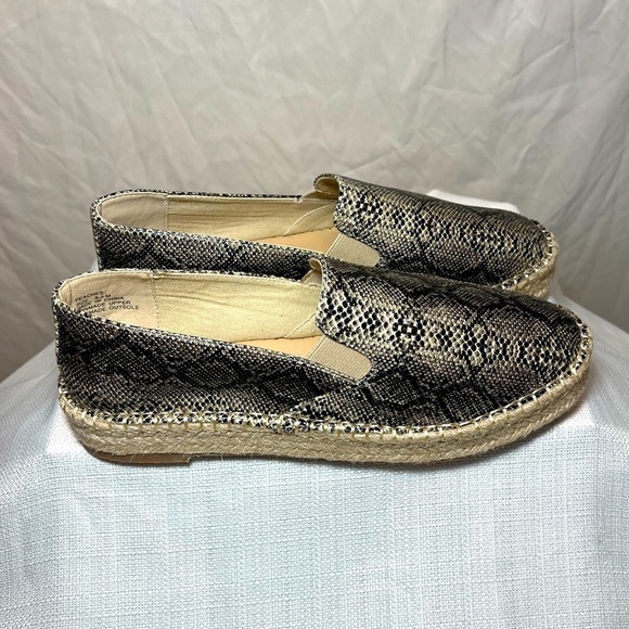 COCONUTS by Matisse Faux Snakeskin Espadrille Peaches Loafers Size 8.5 NEW - Picture 3 of 6